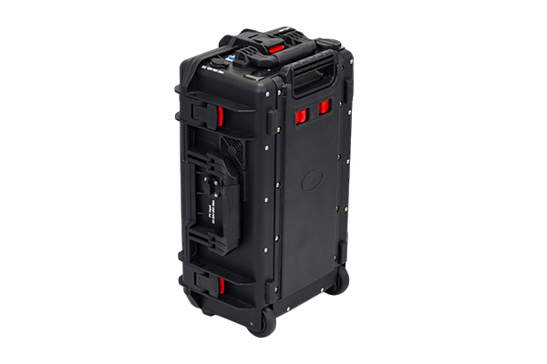 How is the heat dissipation channel design for the battery cells in a trolley case portable power station? Can it prevent heat accumulation while in motion?